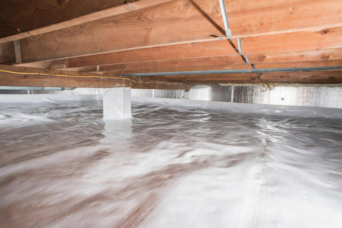 Crawl space vapor barrier